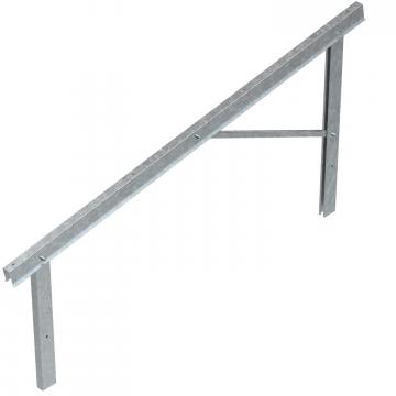 Pre-mounted supports for PV module mounting, free-standing system