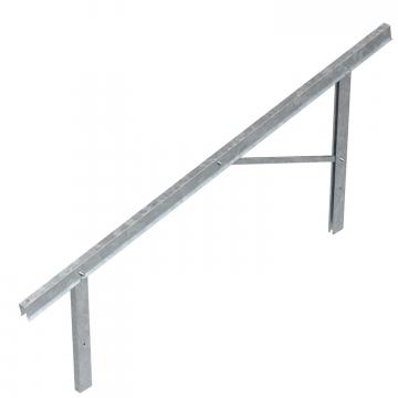 Pre-mounted supports for PV module mounting, free-standing system