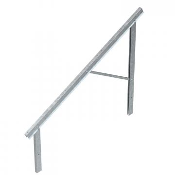 Pre-mounted supports for PV module mounting, free-standing system