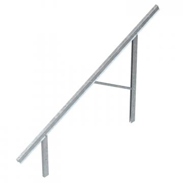 Pre-mounted supports for PV module mounting, free-standing system