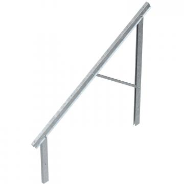 Pre-mounted supports for PV module mounting, free-standing system