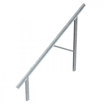 Pre-mounted supports for PV module mounting, free-standing system