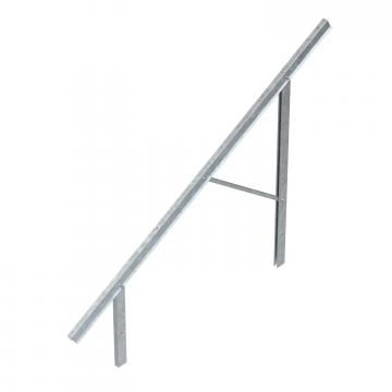 Pre-mounted supports for PV module mounting, free-standing system