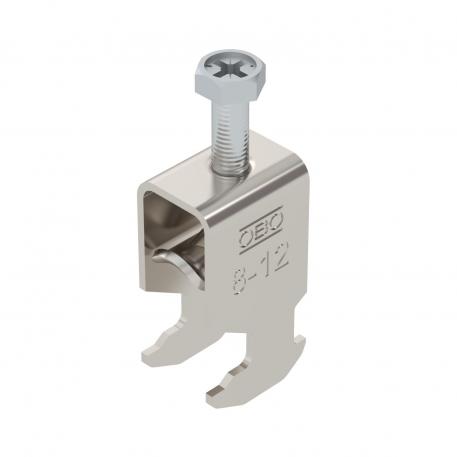 BBS-скоба с Н-образно захващане , единична, с метална притискаща пластина, A2 8 | 12 | 3