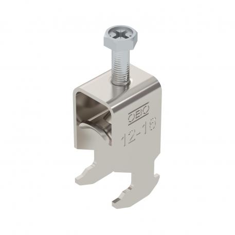 BBS-скоба с Н-образно захващане , единична, с метална притискаща пластина, A2 12 | 16 | 3