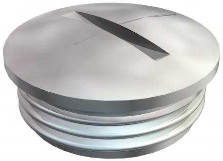 Затваряща тапа, метрична резба, с никелово покритие M20 x 1,5