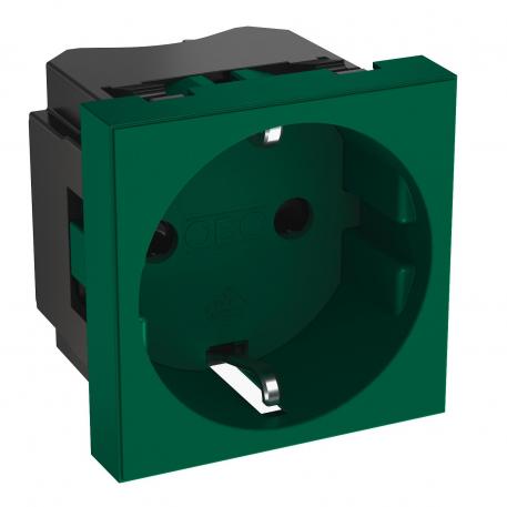 0° socket, protective contact, single 1 | Single 0° | ментово зелено; RAL 6029