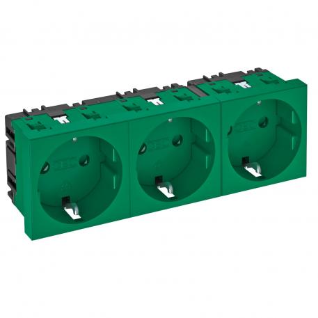 Контакт 0°, троен 3 | Троен 0° | ментово зелено; RAL 6029